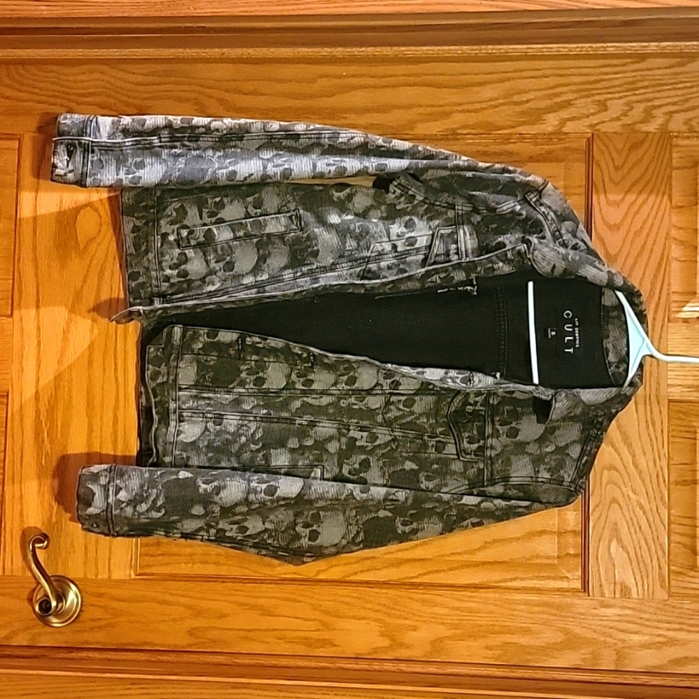 Vintage Lip Service Cult Black Skull Jacket